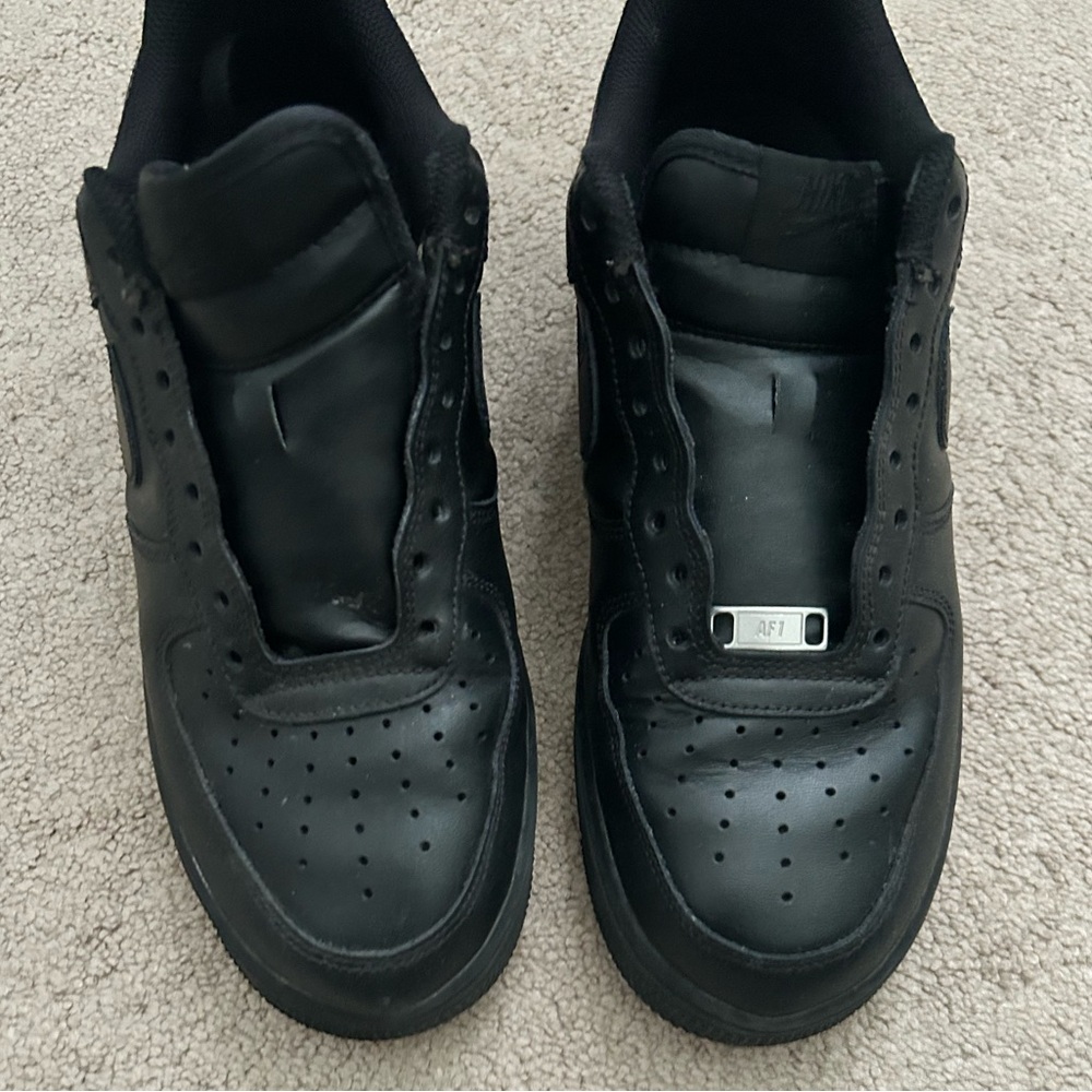 Men size 9.5 Air Force ones - Wills - All black- original strings